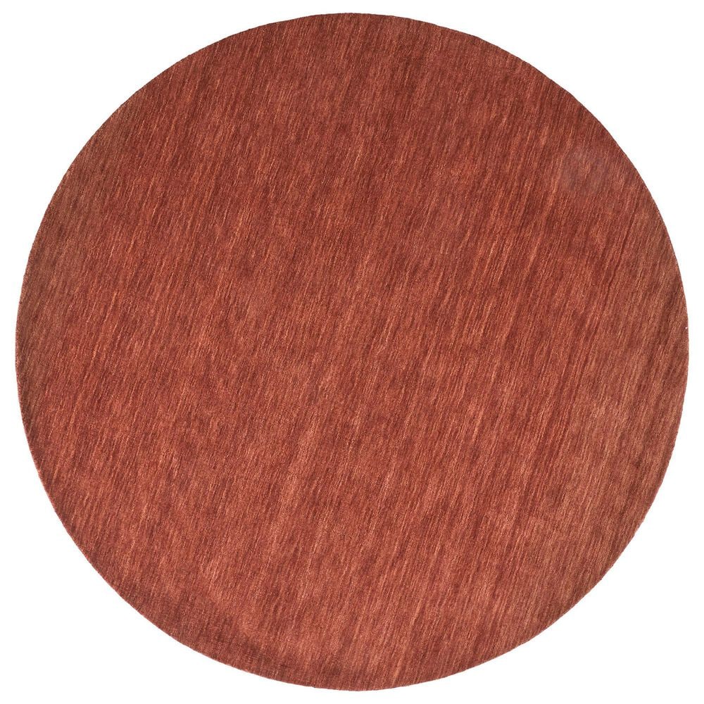 Feizy Luna 10" Round Rust Area Rug, , large
