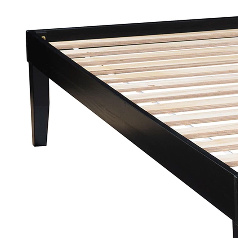 Linden Boulevard Polly King Platform Bed without Headboard in Black, , large