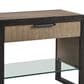 Lexington Furniture Zanzibar Ruso 1-Drawer Open Nightstand in Medium Taupe, Espresso and Dark Umber, , large