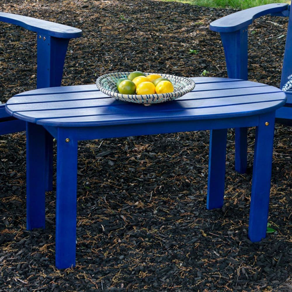 Linon Home Decor Adirondack Coffee Table in Blue, , large