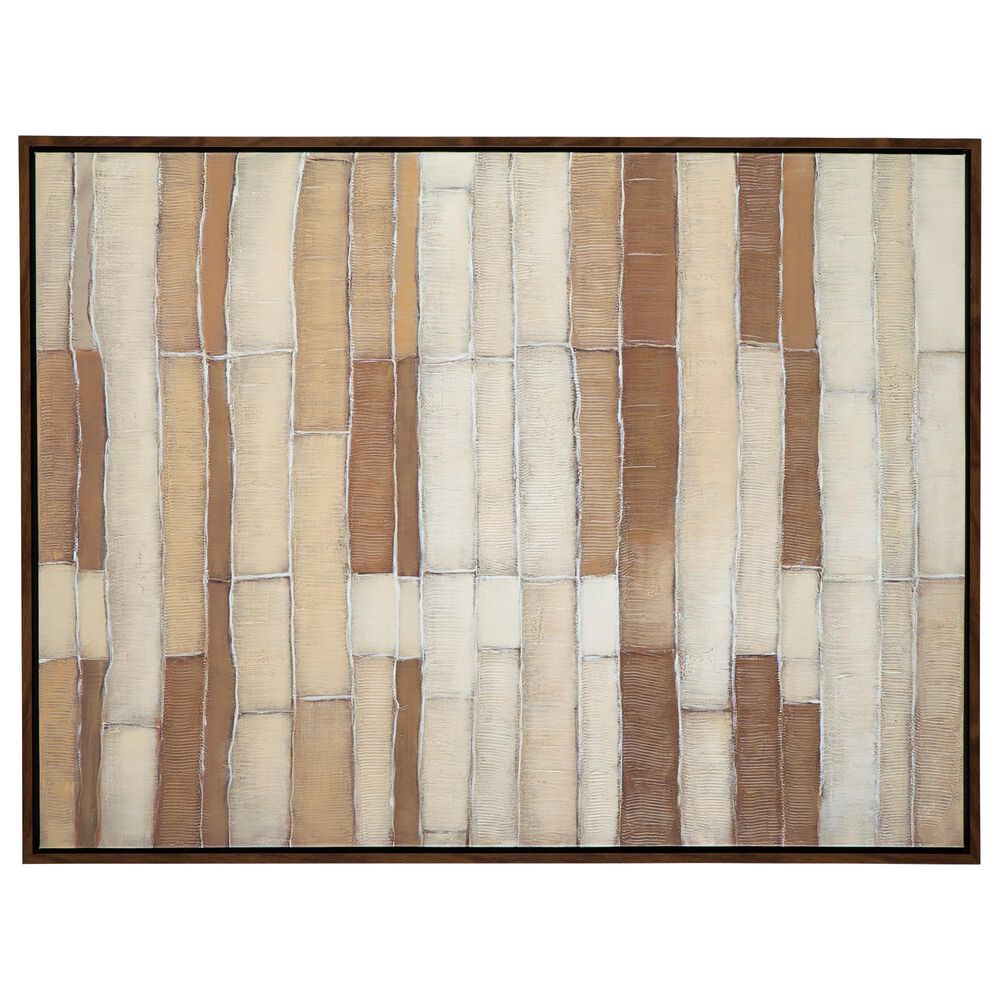 Ashley Kalanmore 36" x 48" Wall Art in Brown, Tan and White, , large