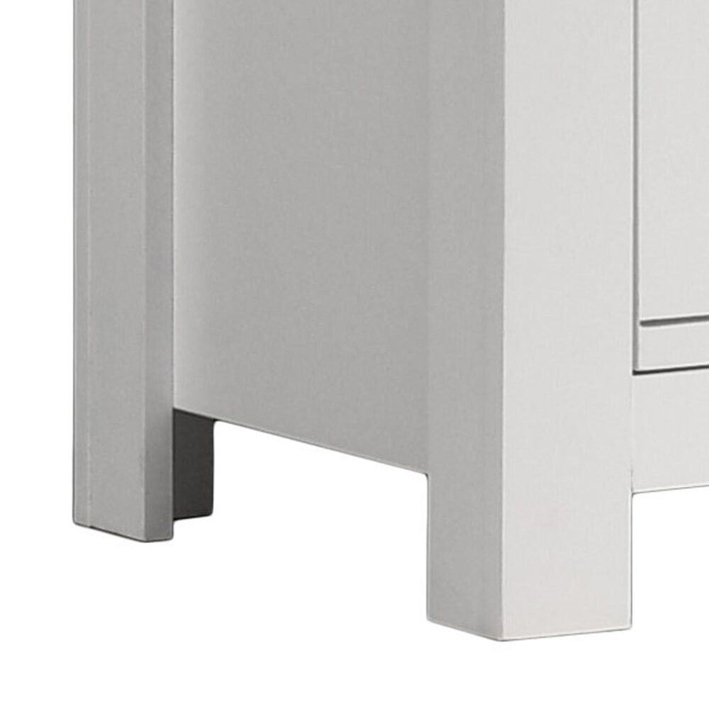 HOMLUX 2-Drawer Nightstand in White, , large