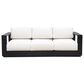 GatherCraft Milan Sofa with Cushion in Linen Ivory, , large