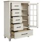 Ashley Shaybrock 5-Piece Queen Bedroom Set in Antique White and Brown, , large