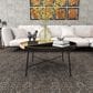Maple and Jade Split Tray Coffee Table in Matte Black and Light Brown, , large