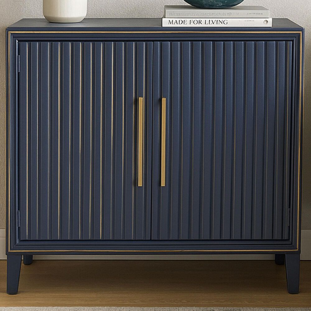 Rustic Root Riley Small Storage Cabinet in Blue, , large