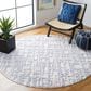 Safavieh Marrakesh 6"7" Round Ivory and Dark Grey Area Rug, , large