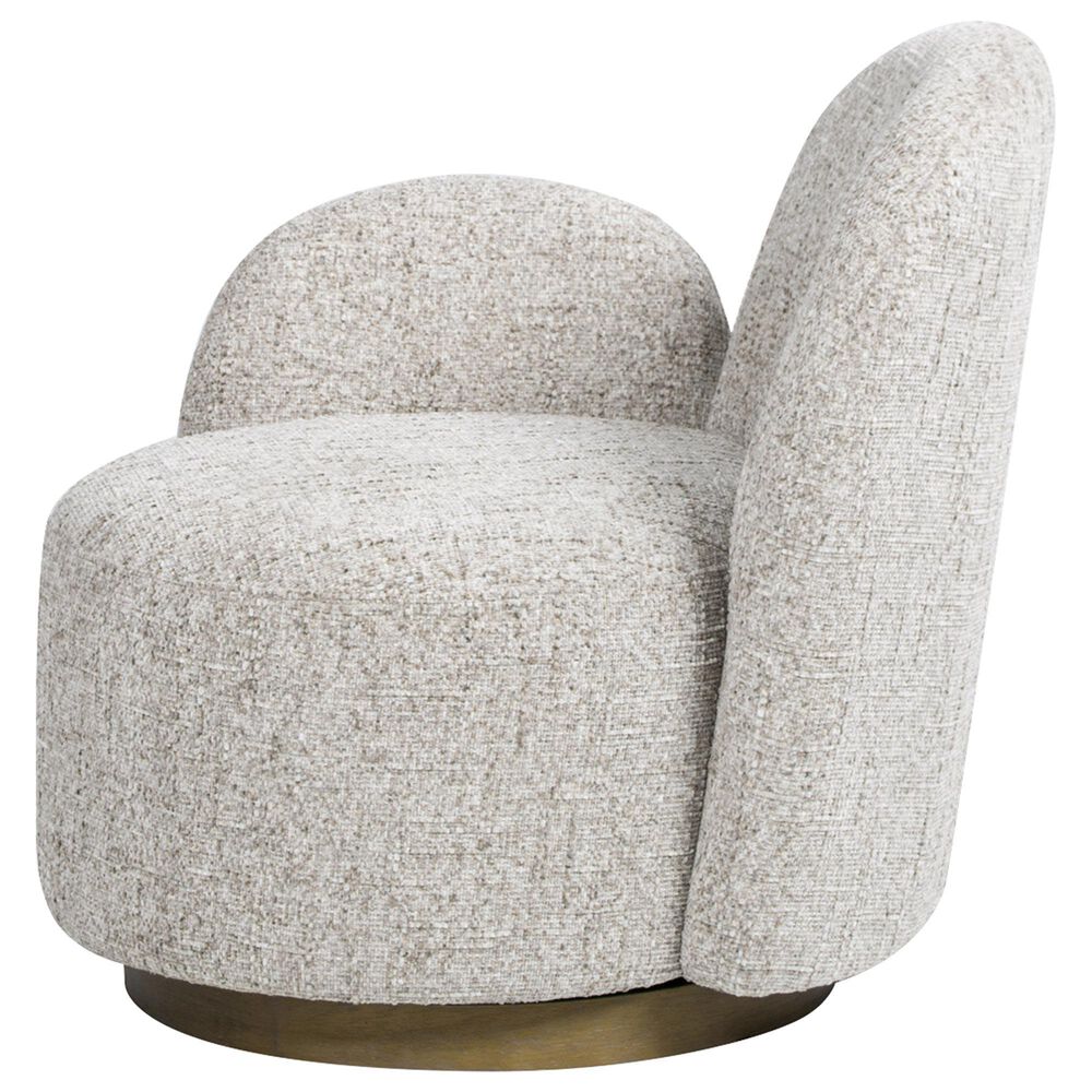 Jennifer Taylor Home Duo Left Arm Facing Swivel Accent Chair in Multi-Greige Beige, , large