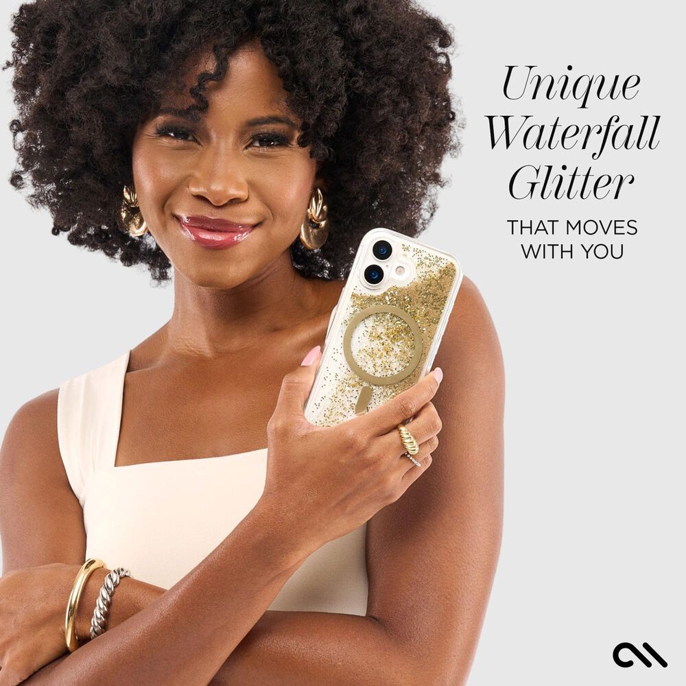 Case-Mate Waterfall MagSafe Case for iPhone 17 in Gold, , large