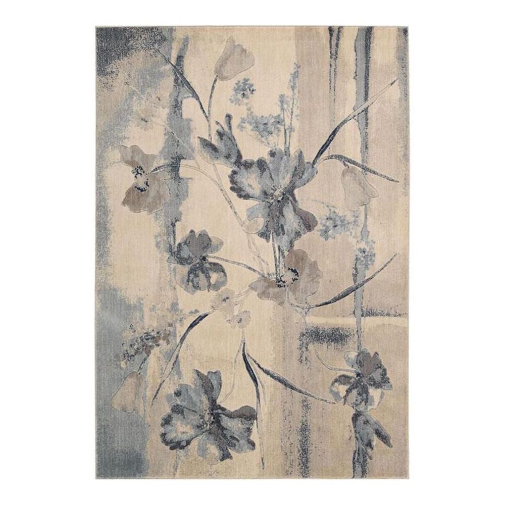Nourison Somerset ST18 5'6" Round Ivory Area Rug, , large