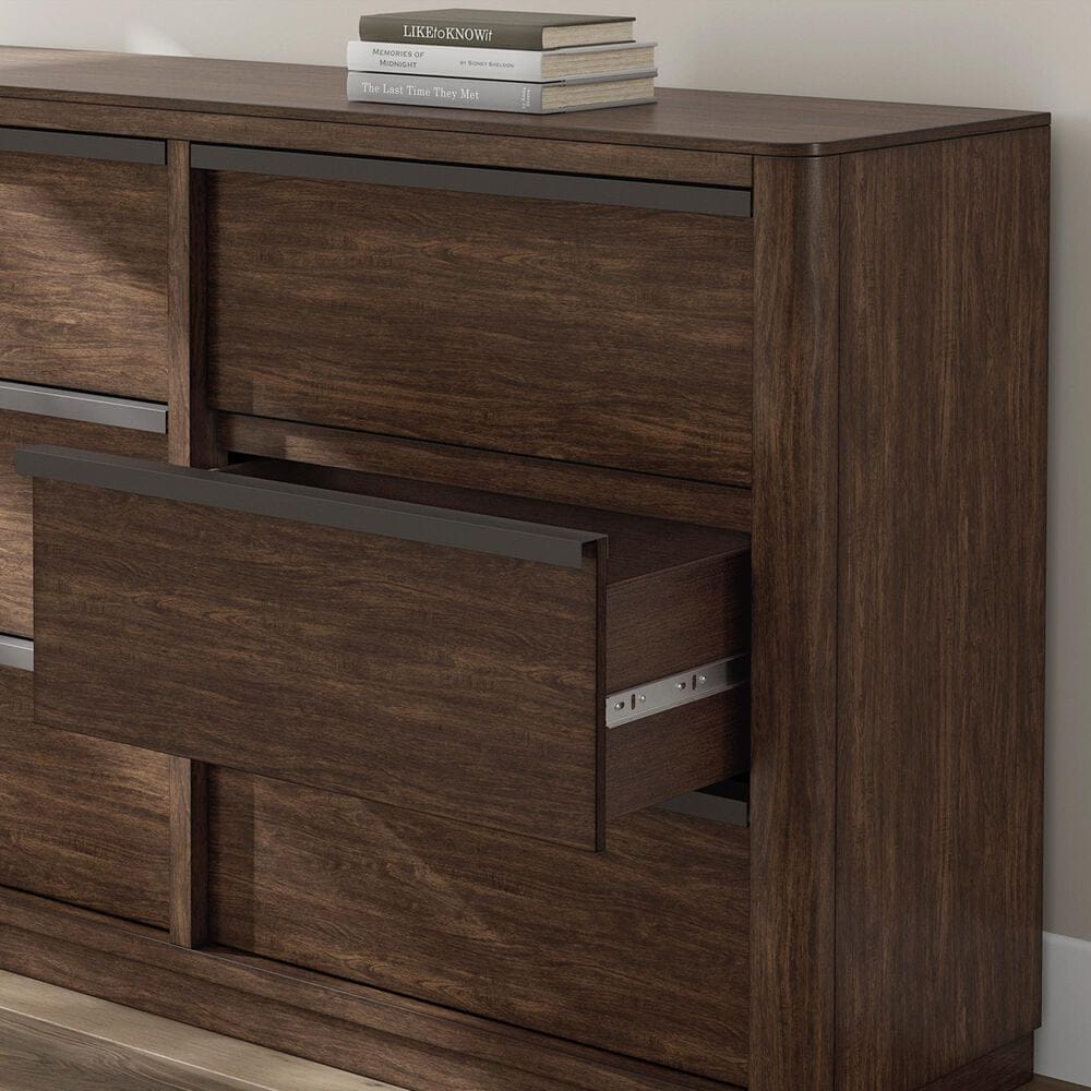 Millenium Dilenno 6 Ball Bearing Smooth Gliding Drawer Dresser in Dark Brown, , large