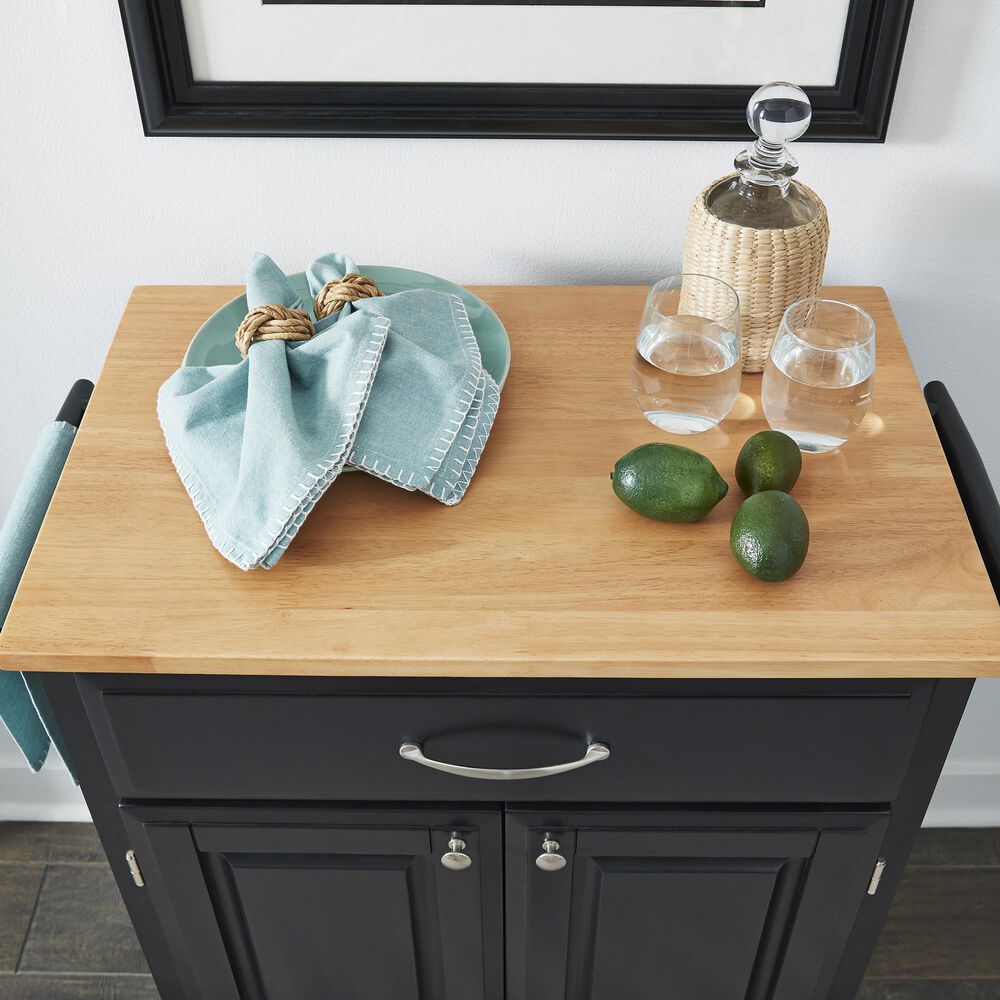 Homestyles Dolly Madison Kitchen Cart in Black, , large