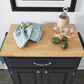 Homestyles Dolly Madison Kitchen Cart in Black, , large