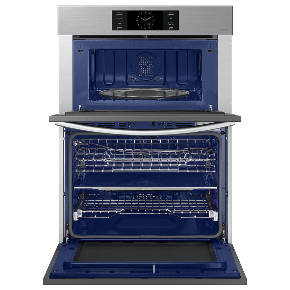 Samsung 2-Piece Kitchen Package with Bespoke 30" Combination Wall Oven and 36" Electric Cooktop in Stainless Steel, , large