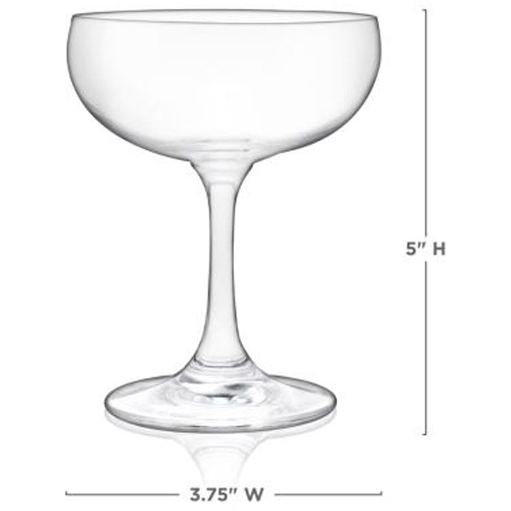 True Brands Coupe Cocktail Glasses in Clear &#40;Set of 4&#41;, , large