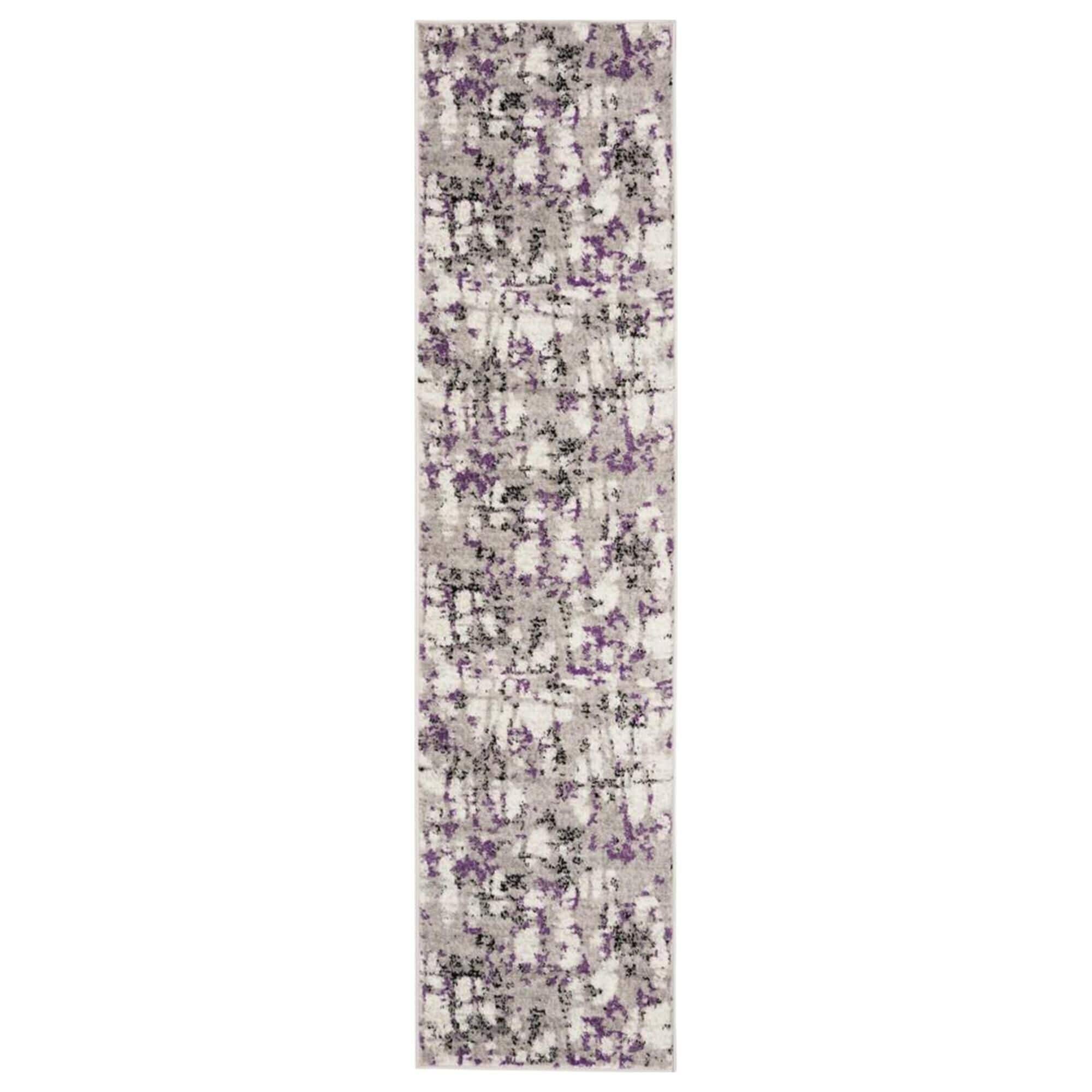 Safavieh Skyler SKY193R 2' x 8' Gray and Purple Runner