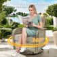 HOMLUX 8-Piece Patio Sectional Set in Beige, , large