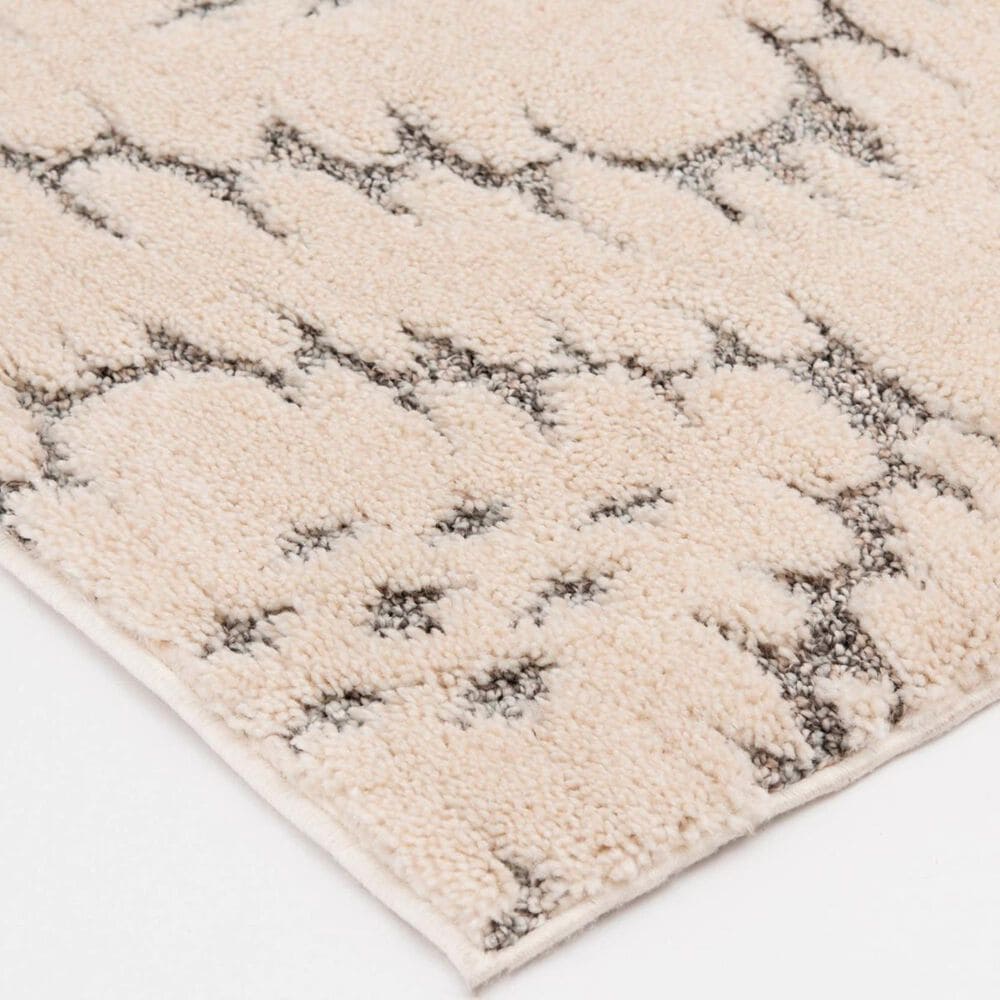 Central Oriental House Theon 5&#39; x 7&#39;3&quot; Light Grey and White Area Rug, , large