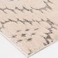 Central Oriental House Theon 5" x 7"3" Light Grey and White Area Rug, , large
