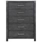 New Heritage Design Odessa 5-Piece Queen Bedroom Set in Charcoal and Silver, , large