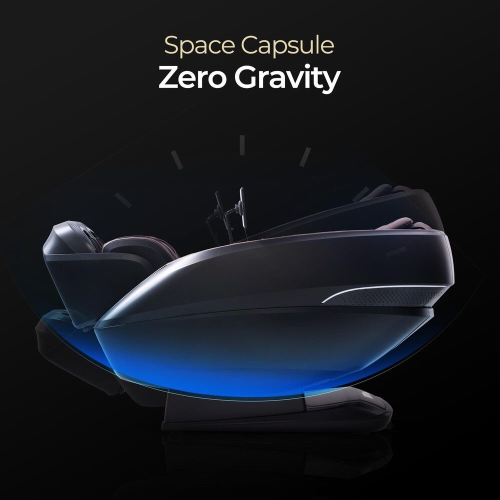 Lifetrend Luxe 4D Dual Core Zero Gravity Massage Chair in Expresso Brown, , large