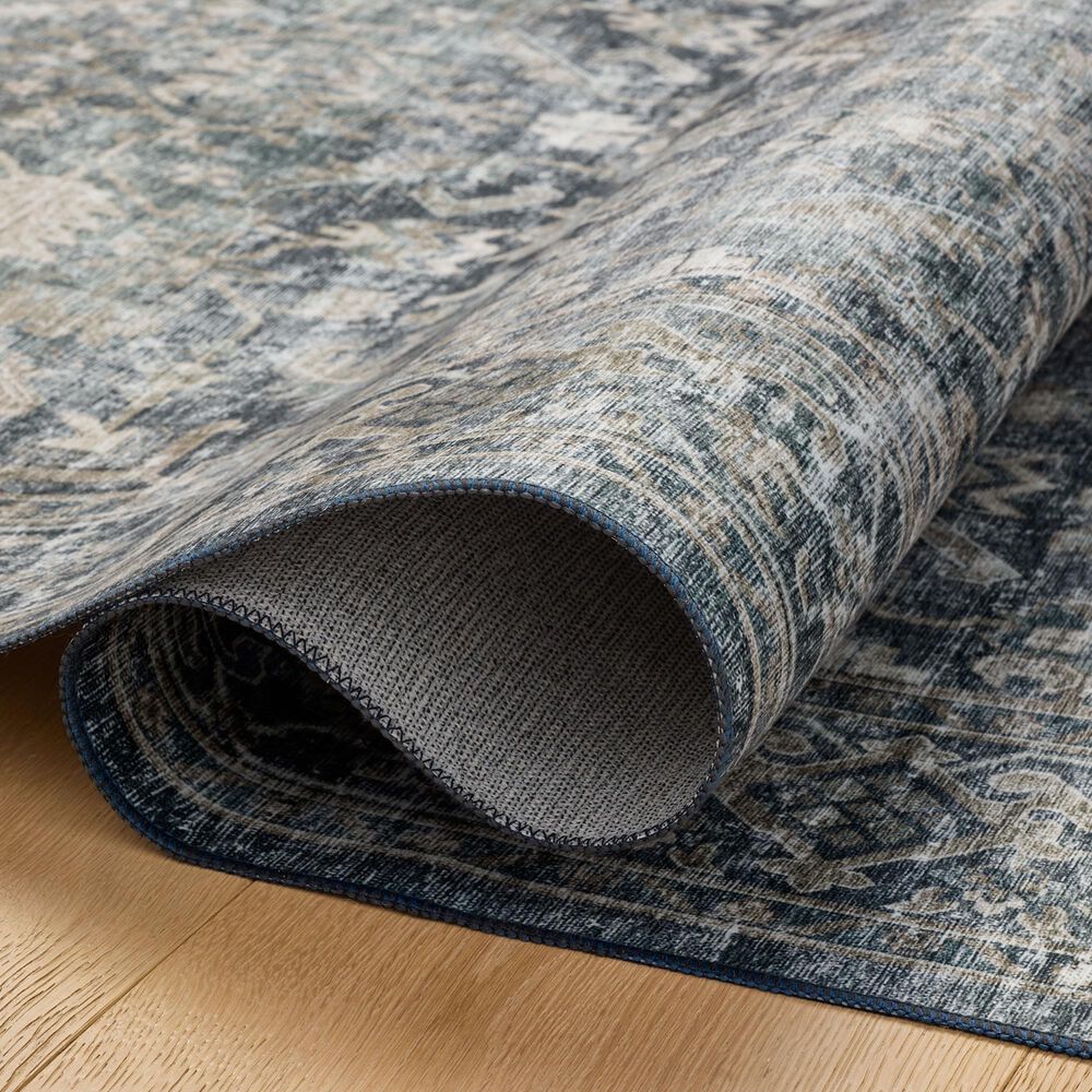 Amber Lewis x Loloi Josie 5&#39; x 7&#39;6&quot; Ocean and Natural Area Rug, , large