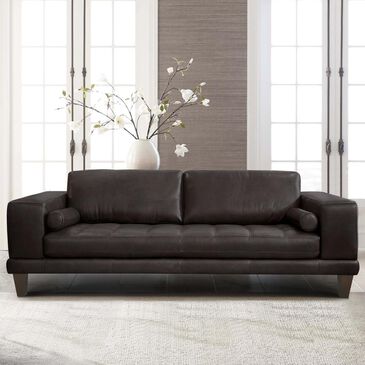Blue River Wynne Leather Sofa in Espresso, , large