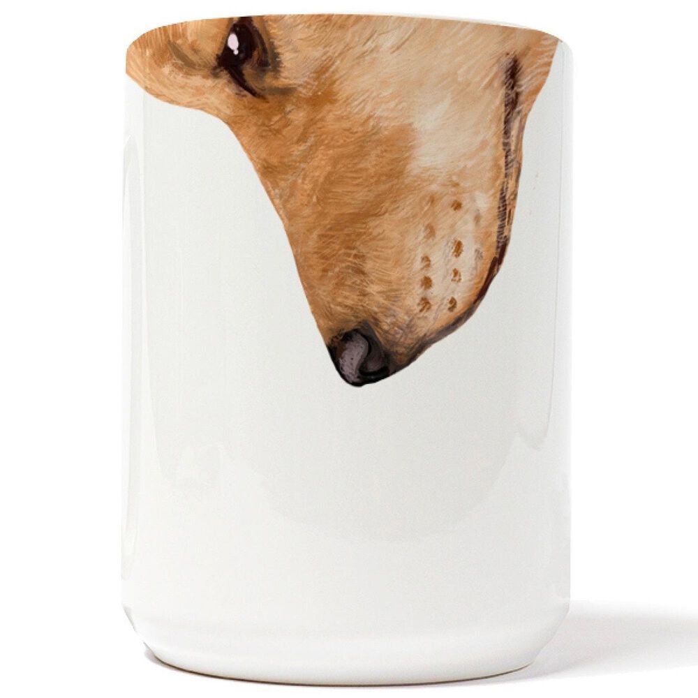 American Brand Studio 15 Oz Golden Retriever Snout Mug in White, , large