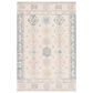 Safavieh Micro-Loop MLP476M 5" x 8" Ivory and Blue Area Rug, , large