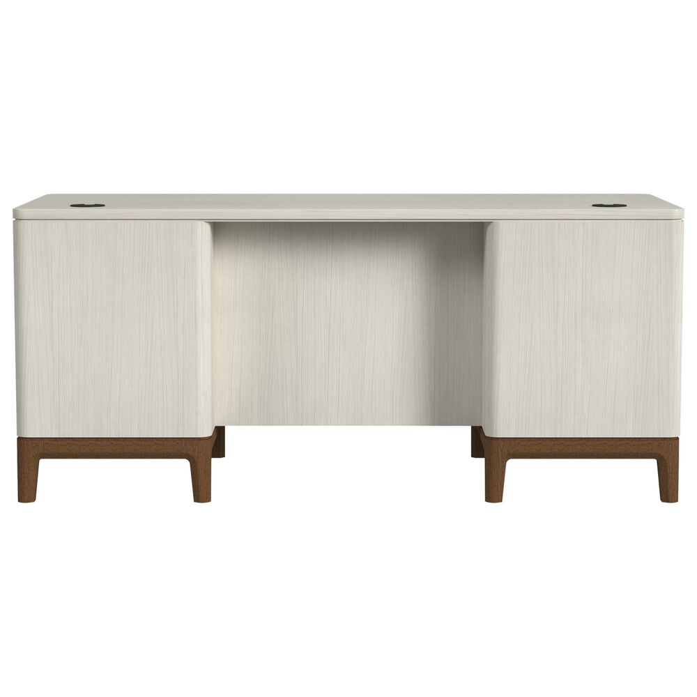 Wycliff Bay Pomono Double Pedestal Executive Desk in White, , large