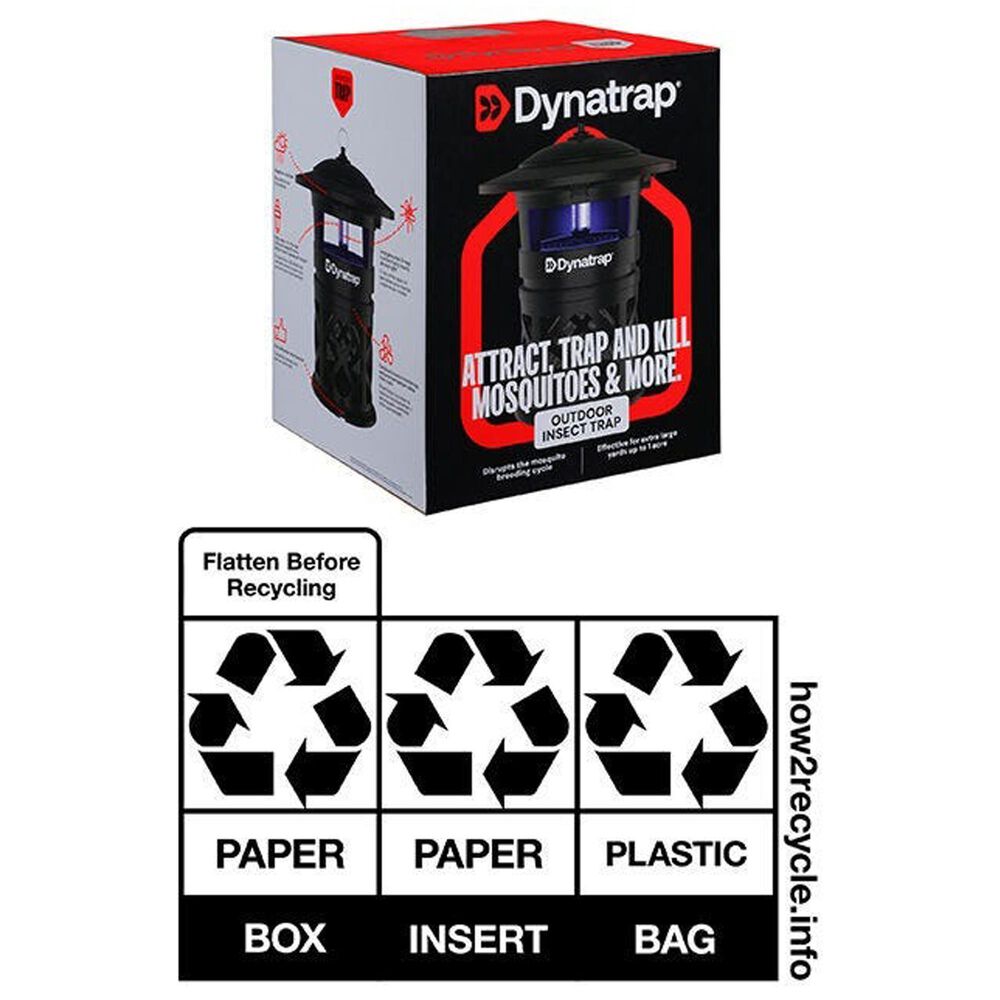 Dynamic Solutions Worldwide 1 Acre LED Outdoor Insect Trap in Black, , large