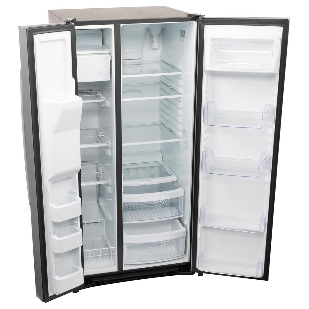 GE Appliances 23 Cu. Ft. Side by Side Refrigerator with External Dispenser in Fingerprint Resistant Stainless Steel, , large