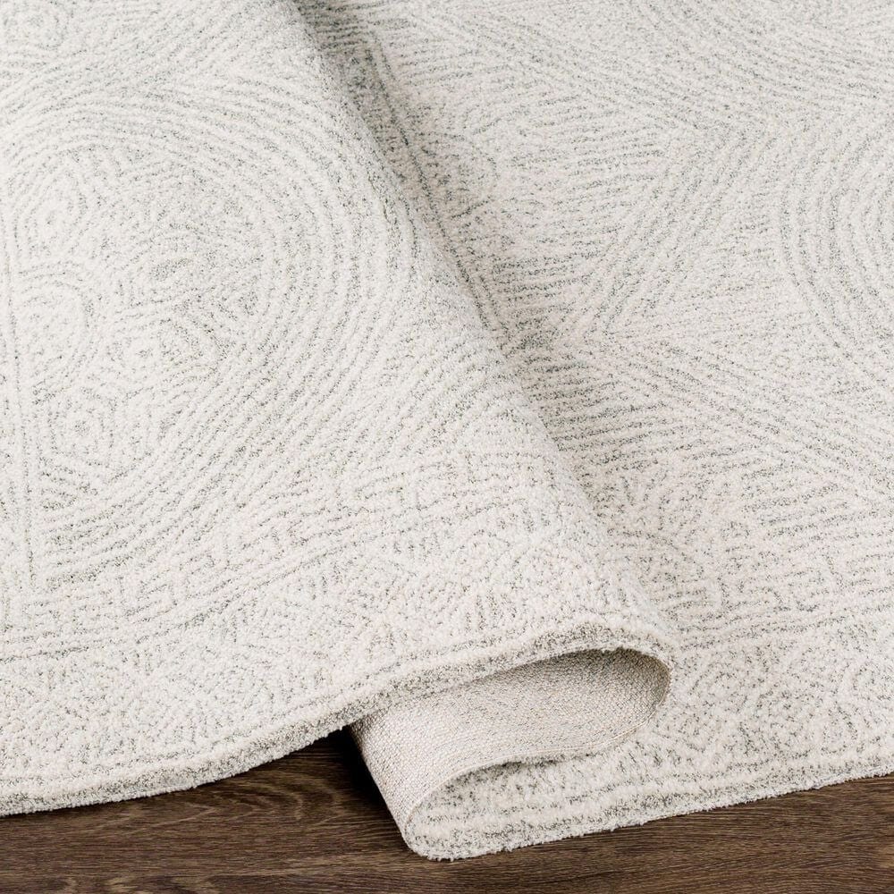 Surya Gavic Cream, Light Beige, Light Gray, Medium Gray and Charcoal 7&#39;10&quot; x 10&#39; Area Rug, , large