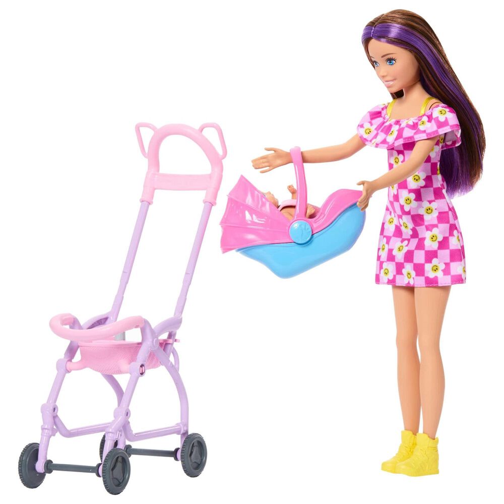 Barbie Stroller Skipper Babysitter Playset, , large