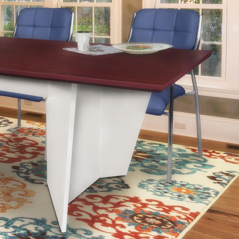 Regency Global Sourcing Array 120" Conference Table in White and Mahogany, , large