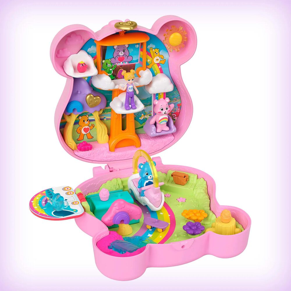 Polly Pocket Care Bears Partnership Compact Doll with Accessories Set in Multicolor, , large
