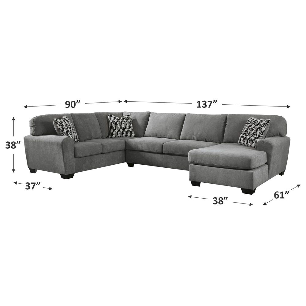 Ashley Birkdale Court 3-Piece Sectional with Chaise, , large