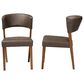 Baxton Studio Montreal Side Chair in Dark Walnut (Set of 2), , large