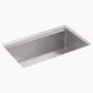 Kohler Strive 29" Undermount Single-Bowl Kitchen Sinks in Stainless Steel, , large