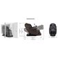 Cozzia Qi SE Duo Power Massage Chair with Quartz Cushion in Stone, , large