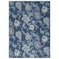 Nourison Garden Oasis GOA03 Navy 6" x 9" Indoor/Outdoor Area Rug, , large