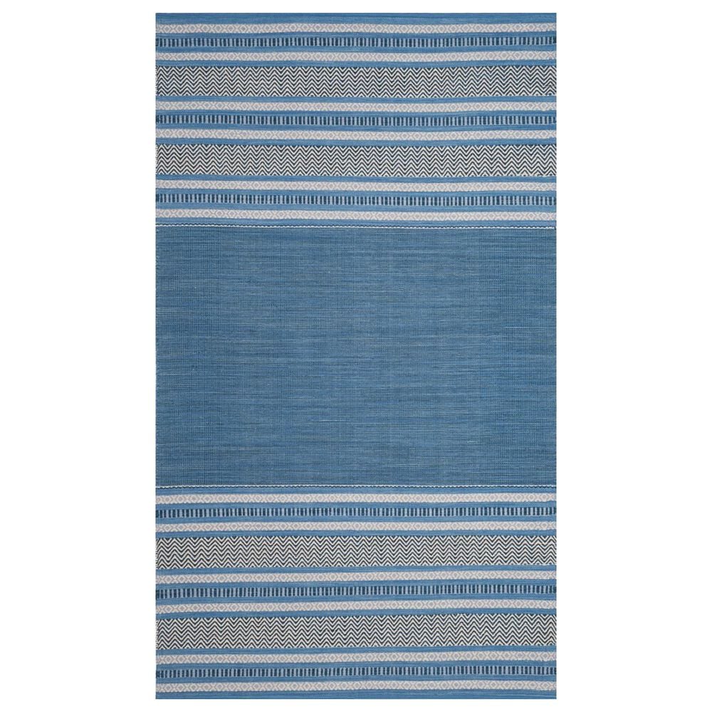 Safavieh Montauk MTK214A 5" x 8" Blue and Grey Area Rug, , large
