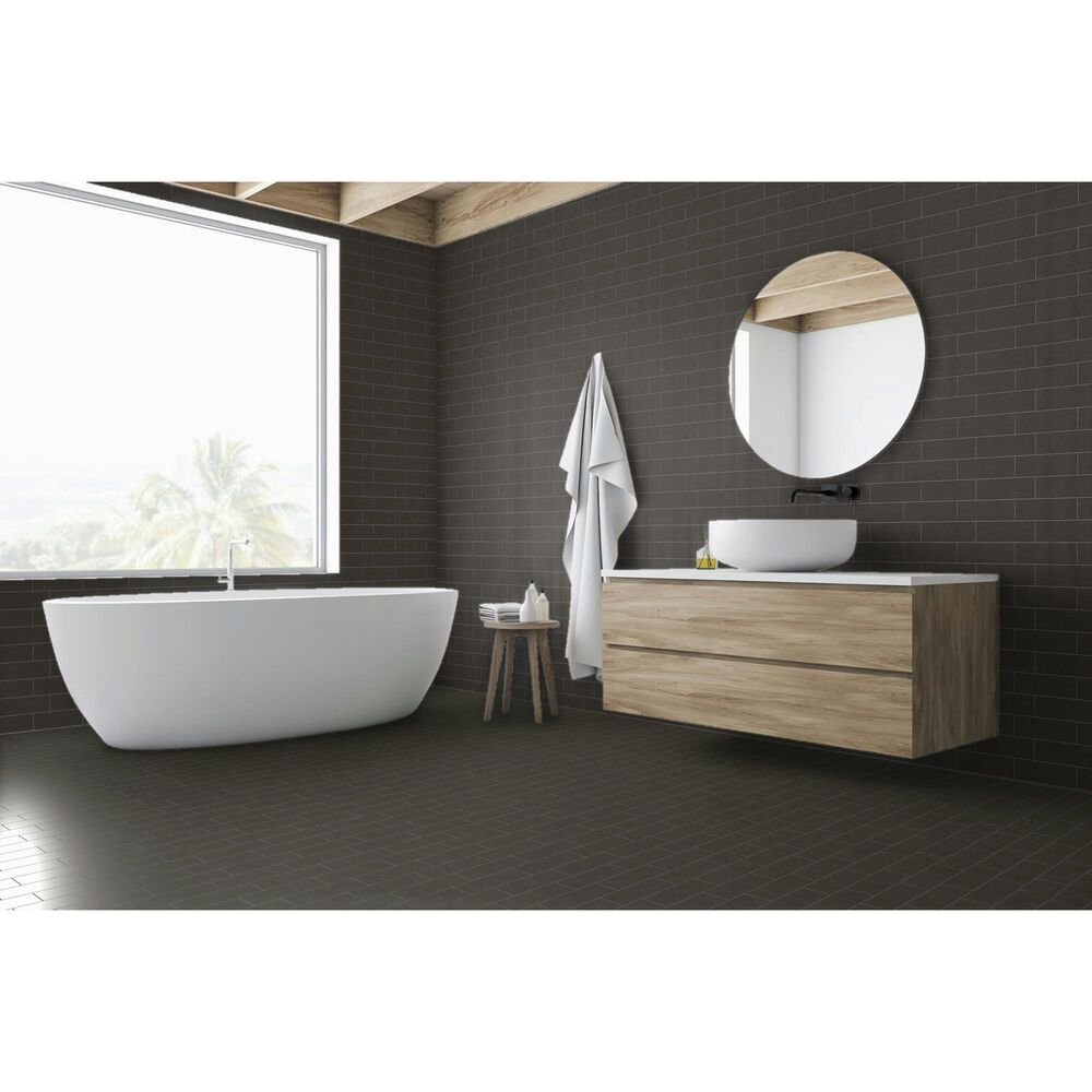 Emser Passion Nero 3&quot; x 8&quot; Glossy Porcelain Tile, , large