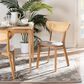 Baxton Studio Dannell Side Chair in Natural Oak and Light Brown (Set of 2), , large