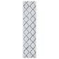 Safavieh August Shag AUG572F 2"2" x 9" Ivory and Grey Runner, , large