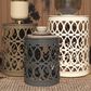 Maple and Jade Indoor/Outdoor 3-Piece Nesting Geometric Accent End Table Set in White, Gray and Dark Gray, , large