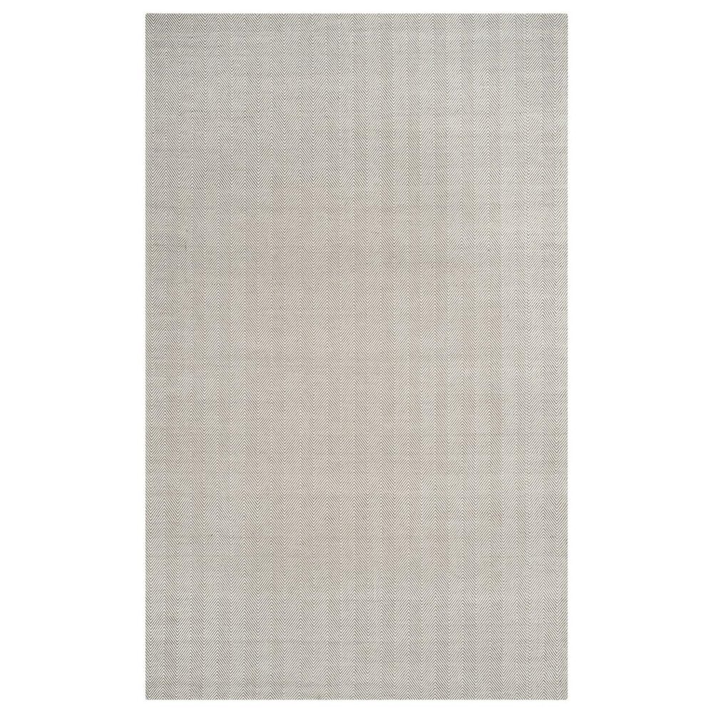Safavieh Marbella Chevron 4" x 6" Silver Area Rug, , large