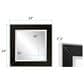 Howard Elliott Devon Square Mirror in Black and Clear, , large