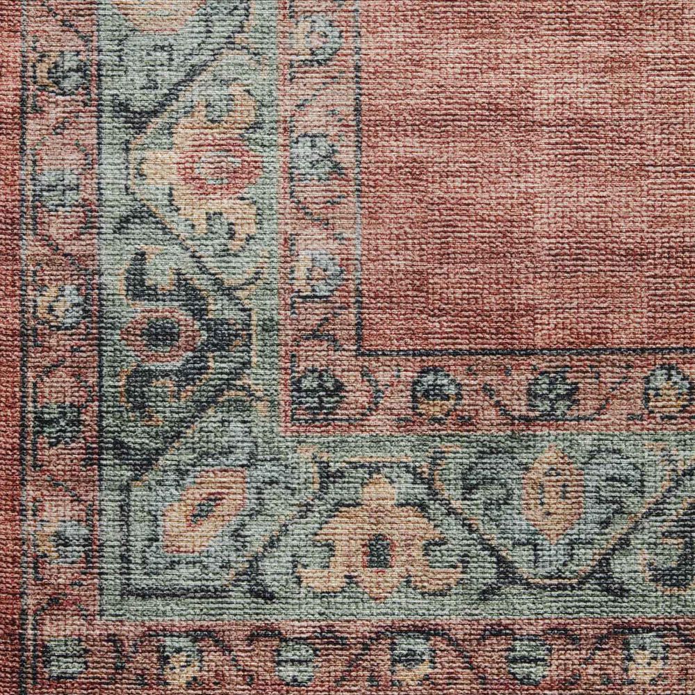 Loloi Heidi 2&#39; x 5&#39; Spice and Aqua Area Rug, , large