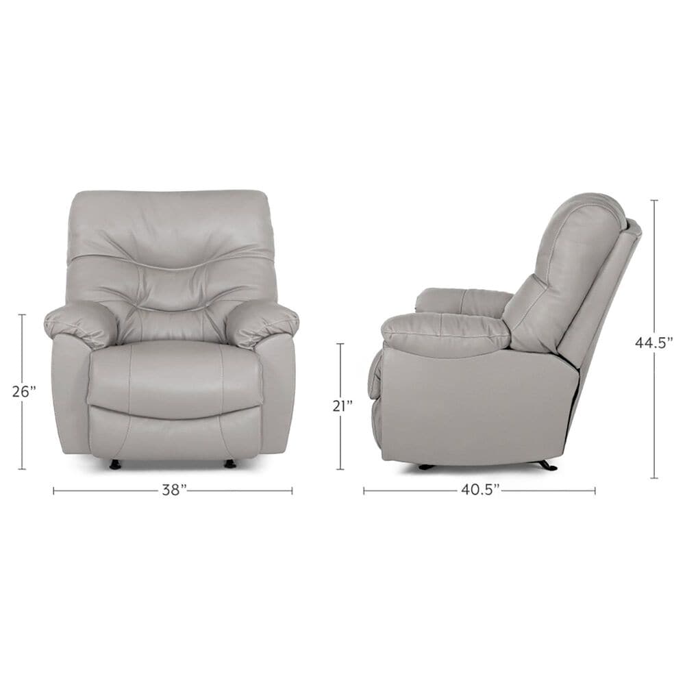Moore Furniture Trilogy Manual Rocker Recliner in Federica Brown, , large